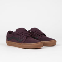 Vans Chukka Low Sidestripe Shoes - Port / Gum thumbnail