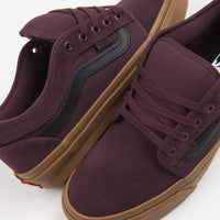 Vans Chukka Low Sidestripe Shoes - Port / Gum thumbnail