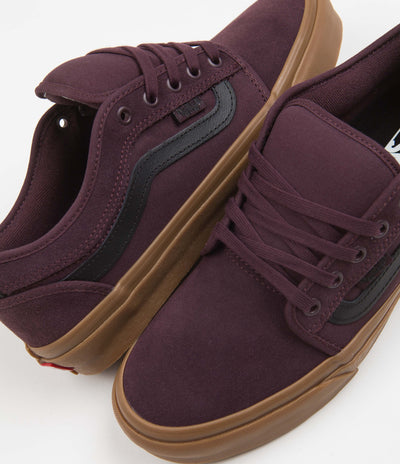 Vans Chukka Low Sidestripe Shoes - Port / Gum