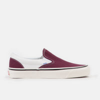 Vans Classic Slip-On 98 DX Anaheim Factory Shoes - OG Burgundy / White thumbnail