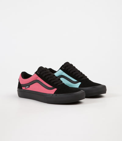 Vans Old Skool Pro Asymmetry Shoes - Black / Rose / Blue