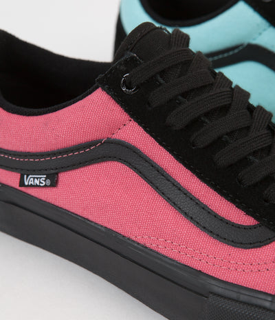 Vans Old Skool Pro Asymmetry Shoes - Black / Rose / Blue