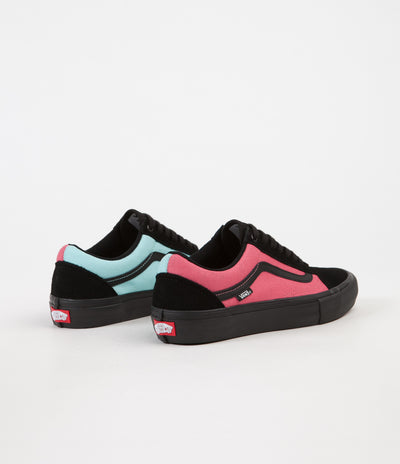 Vans Old Skool Pro Asymmetry Shoes - Black / Rose / Blue