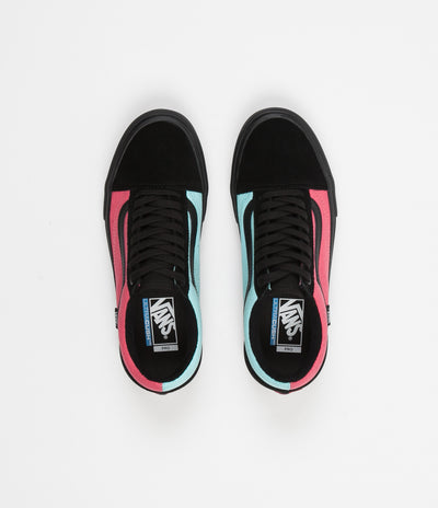 Vans Old Skool Pro Asymmetry Shoes - Black / Rose / Blue