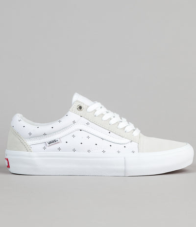 Vans Old Skool Pro Shoes - (Bandana) White