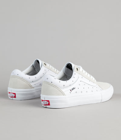 Vans Old Skool Pro Shoes - (Bandana) White