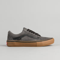 Vans Old Skool Pro Shoes - Grey / Black / Gum thumbnail