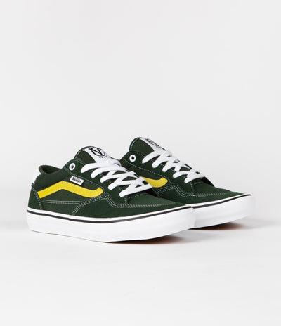 Vans Rowan Shoes - Dark Green / Yellow