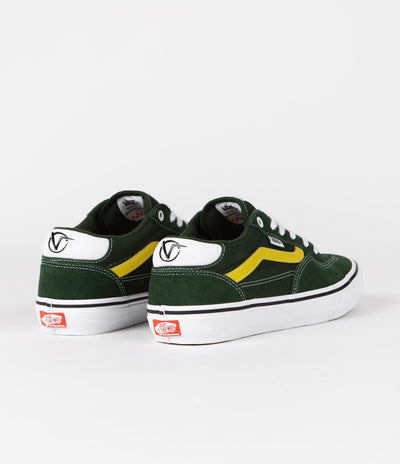 Vans Rowan Shoes - Dark Green / Yellow