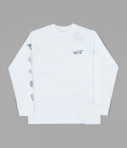 Vans Rowan Zorilla Faces Long Sleeve T-Shirt - White | Flatspot