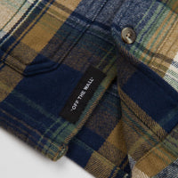 Vans Saxon Woven Shirt - Oatmeal / Dress Blues thumbnail