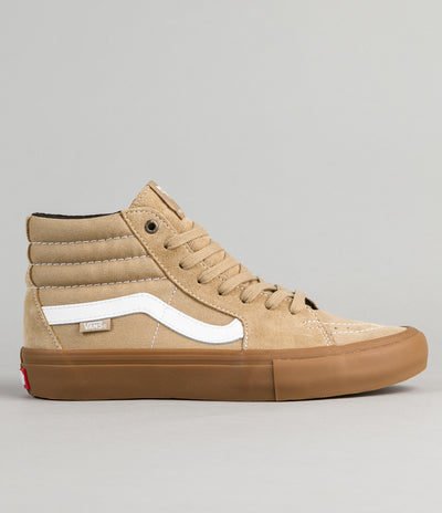 Vans SK8-Hi Pro Shoes - Khaki / Gum