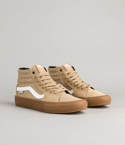 Vans SK8-Hi Pro Shoes - Khaki / Gum