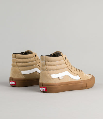 Vans SK8-Hi Pro Shoes - Khaki / Gum