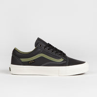 Vans Skate Old Skool Shoes - Butter Leather Black / Green thumbnail