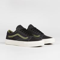 Vans Skate Old Skool Shoes - Butter Leather Black / Green thumbnail