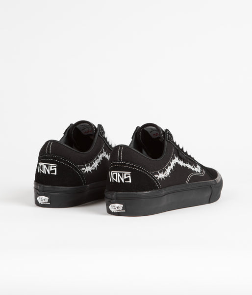 Vans Skate Old Skool Shoes - (Elijah Berle) Black / Black / White ...