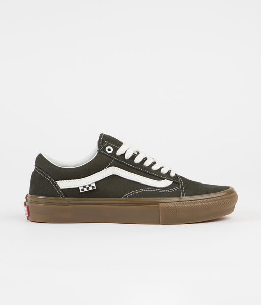 Vans Skate Old Skool Shoes - Forest Night / Gum | Flatspot