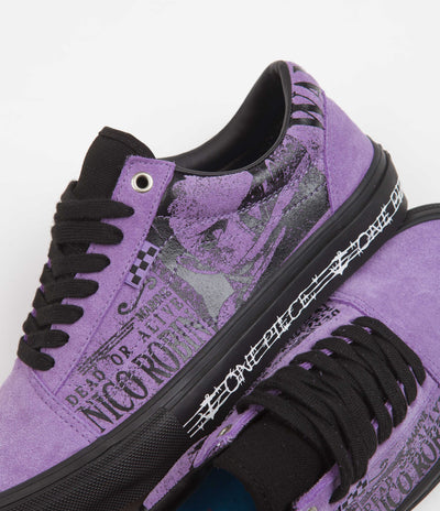 Vans Skate Old Skool Shoes - (One Piece Wanted Nico) Robin Purple