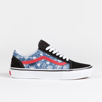 Vans Skate Old Skool VCU Shoes - (Gigliotti) Black / Blue thumbnail