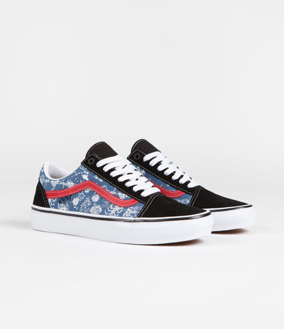 Vans Skate Old Skool VCU Shoes - (Gigliotti) Black / Blue