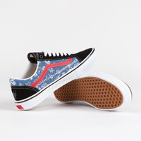 Vans Skate Old Skool VCU Shoes - (Gigliotti) Black / Blue thumbnail