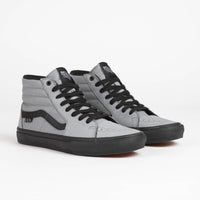 Vans Skate SK8-Hi Shoes - Nubuck Washed Blue / Black thumbnail