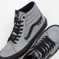 Vans Skate SK8-Hi Shoes - Nubuck Washed Blue / Black thumbnail