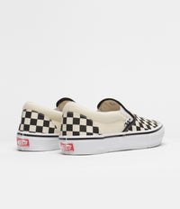 Vans Skate Slip-On Shoes - (Checkerboard) Black / Off White | Flatspot