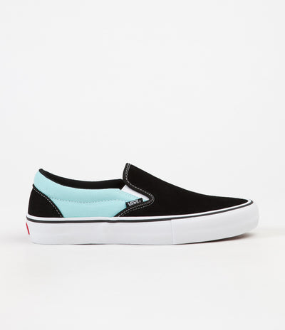 Vans Slip On Pro Asymmetry Shoes - Black / Blue / Rose