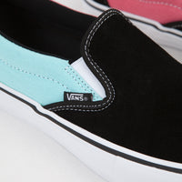 Vans Slip On Pro Asymmetry Shoes - Black / Blue / Rose thumbnail