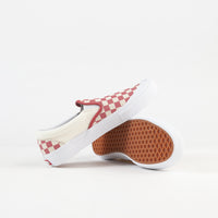 Vans Slip-On Pro Shoes - (Checkerboard) Mineral Red thumbnail