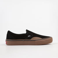 Vans Slip On Pro Shoes - (Rubber) Black / Gum thumbnail