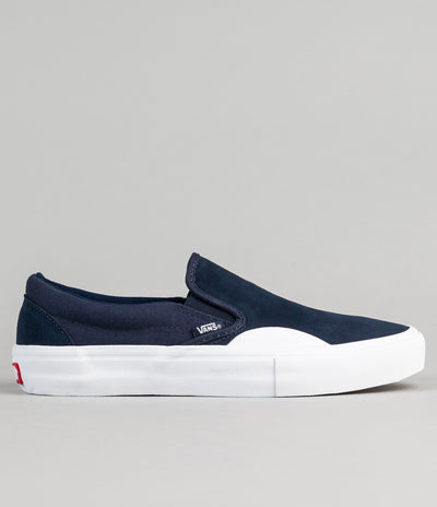 Vans Slip On Pro Shoes - (Rubber) Dress Blues / White