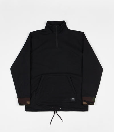 Vans Versa DX Quarter Zip Sweatshirt - Black / Camo