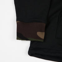 Vans Versa DX Quarter Zip Sweatshirt - Black / Camo thumbnail