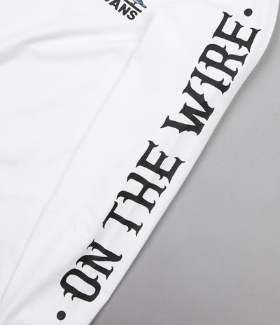 Vans x Anti Hero On The Wire Long Sleeve T-Shirt - White