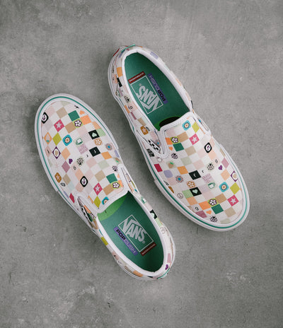 Vans x Frog Skate Slip-On Shoes - White / White