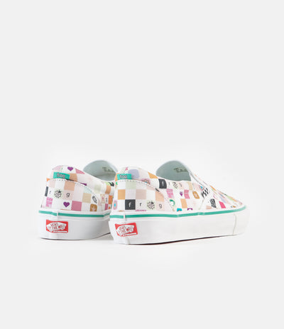 Vans x Frog Skate Slip-On Shoes - White / White