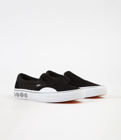 Vans x Independent Slip On Pro Shoes - Black / White