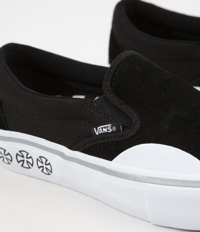 Vans x Independent Slip On Pro Shoes - Black / White