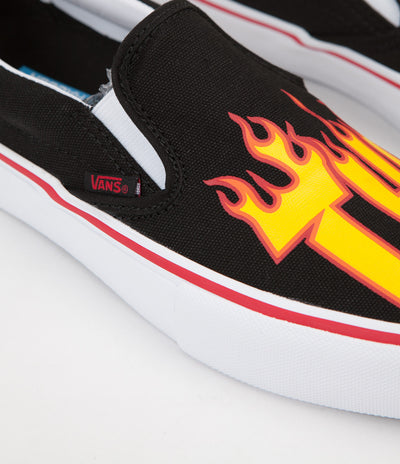 Vans x Thrasher Slip On Pro Shoes - Black