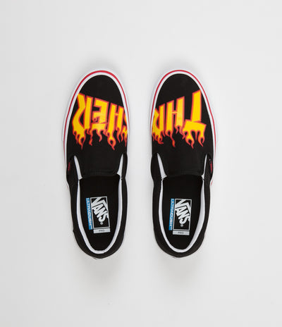 Vans x Thrasher Slip On Pro Shoes - Black