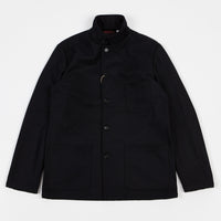 Vetra Workwear Button Collar Melton Jacket - Navy thumbnail