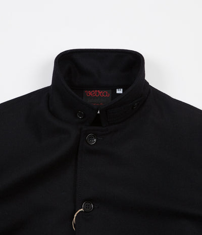 Vetra Workwear Button Collar Melton Jacket - Navy