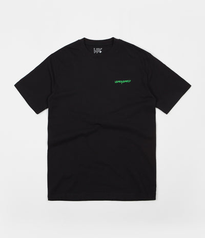 Wayward Logos Fluros T-Shirt - Black