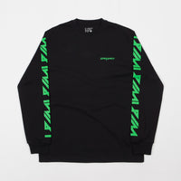 Wayward Neo Zipee Long Sleeve T-Shirt - Black thumbnail