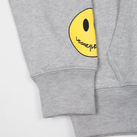 Wayward Smilee Hoodie - Grey Marl thumbnail