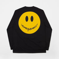 Wayward Smilee Long Sleeve T-Shirt - Black thumbnail