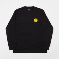 Wayward Smilee Long Sleeve T-Shirt - Black thumbnail